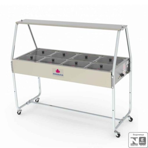 Buffet Quente Progás PRB-08GN, 8 Cubas
