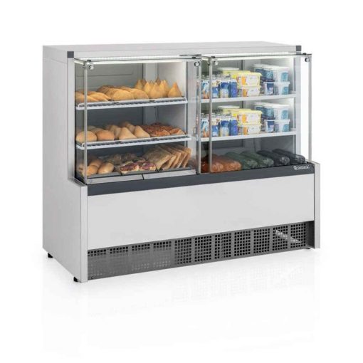 Vitrine Quente/Fria 2 Placas Frias Gelopar Aurora GQRA-140R 220V