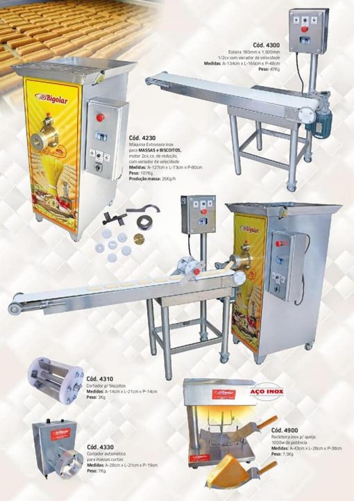 Fábrica de Bolacha Completa Bigolar Total Inox 220V - Image 2