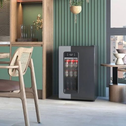 Cervejeira 100 Litros Preta Porta com Vidro 220V GRB-100PR Gelopar - Image 2