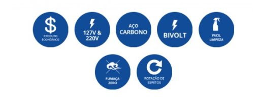 Churrasqueira Arke Elétrica Rotativo de 5 espetos Vitta Smart - Image 3